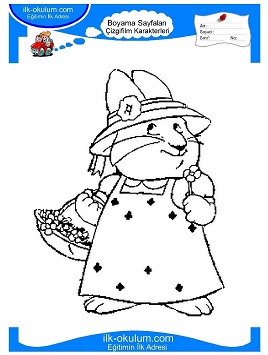 Çocuklar İçin Max ve Ruby Boyama Sayfaları 